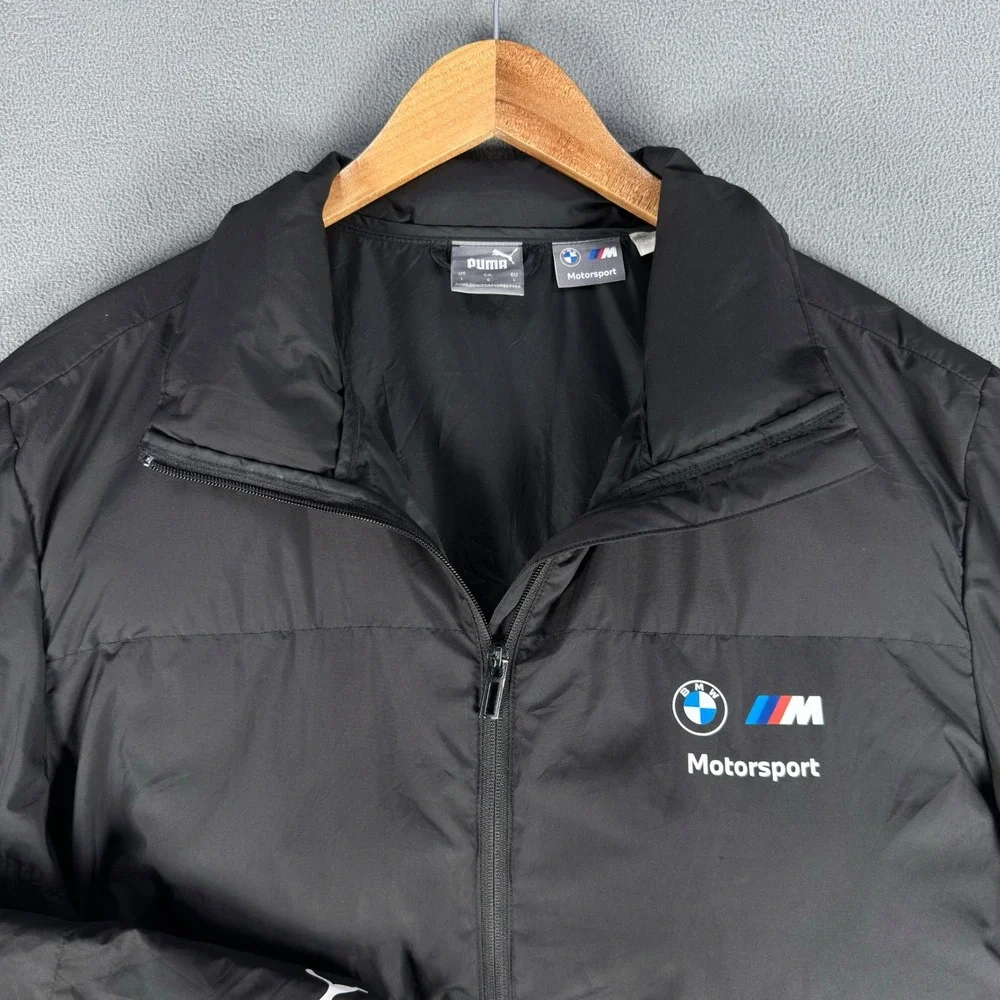 Puma BMW Motorsport Jacket Mens Large Black Padded Puffer‎ Formula 1 Essentials